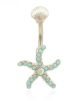 Barbell Butterfly Starfish Shell Turtle Belly Ring