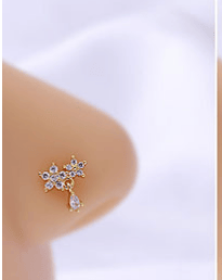 Nose Stud Flower European And America Piercing Ear Stud Nose Ring